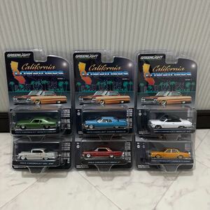 6台set グリーンライト 1/64 GREENLIGHT California Lowriders シリーズ2 ローライダー インパラ ベルエア キャデラック LOWRIDERS Impala