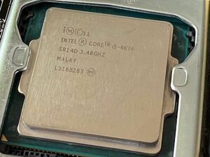 送料無料・動作良好！Intel Core i5-4670 3.4GHz最大3.8GHz・第4世代・LGA1150・4コア4スレッド