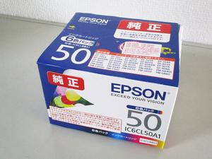 ☆EPSON エプソン　純正インクカートリッジ　6色パック　IC6CL50　新品　使用期限2024年8月☆