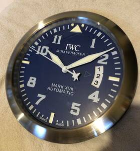 IWC 海外正規ディーラー用展示品、販促品 ノベルティ 【非売品】掛け時計です 紺色