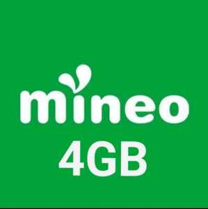 mineo マイネオ パケットギフト 4GB 4000MB 