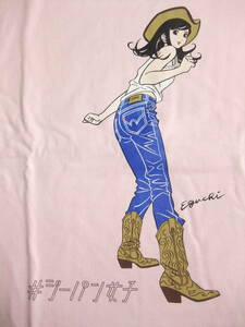ジーパン女子×江口寿史 Tシャツ (L) ピンク カウガール 未使用品