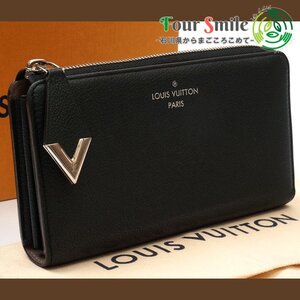 【使用わずか 極美品】ルイヴィトン Louis Vuitton ポルトフォイユ コメット ラウンドファスナー 長財布 黒 箱袋付 M60146 定価約16万 6028