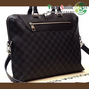 【使用わずか 極美品】ルイヴィトン Louis Vuitton ダミエグラフィット ポルトドキュマンジュール ビジネスバッグ メンズ 袋 定価24万 5914