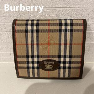 Burberry バーバリー 財布 折財布 ノバチェック がま口 二つ折り財布