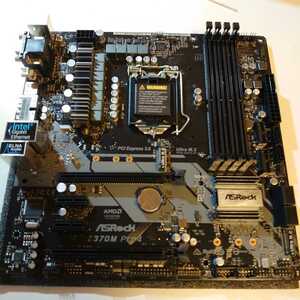 【送料負担】LGA1150 microATXマザーボード Asrock Z370M Pro4