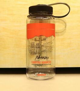 【新品】NANGA × NALGENE CAMPING MANNER ナンガ ナルゲン 0.5L WIDE MOUTH BOTTLE ボトル クリア 水筒