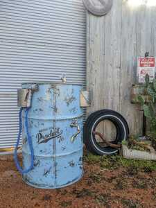 アメリカンヴィンテージ Styleインダストリアル 立水栓ドラム缶 洗面台 Wash Standガレージシンク 水栓 シンク#ガレージライフ #ガーデン