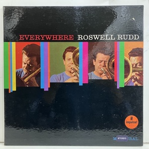 ■即決 Roswell Rudd / Everywhere j35092 米オリジナル、4logo オレンジ、 Lw刻 ラズウェル・ラッド