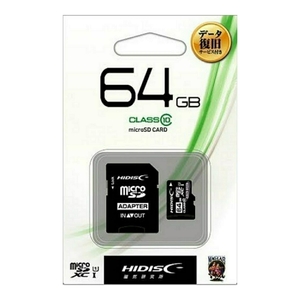 microSDXC64GBメモリーカード（HI-DISC）HDMCSDH64GCL10DS【1円スタート出品・新品・送料無料】
