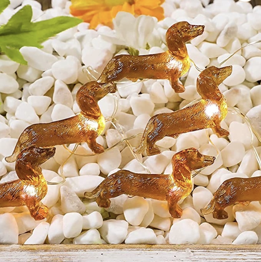 LEDライト　ダックスフント　リモコン付き　犬　クリスマス　プレゼント　ペット