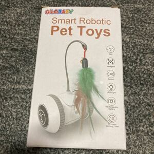 猫の電動おもちゃ pet toys USB充電　自動回転ボール LEDライト付