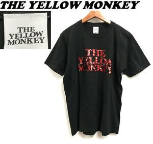 未使用品 /M/ ブラック スパンコールTシャツ THE YELLOW MONKEY SUPER メカラ ウロコ 29 FINAL ライブ ロゴ レディース イエローモンキー