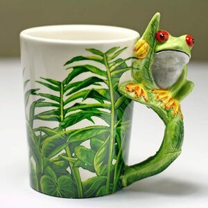 YWQ050 かえる マグカップ 蛙 カエル 爬虫 動物 カップ コップ オフィス ティー コーヒー キッチン 雑貨 インテリア 置物 小物入れ