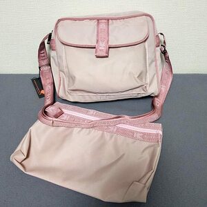 コシノヒロコ HIROKO KOSHINO ショルダーバッグ ポーチ付き　ライトピンク　新品・未使用