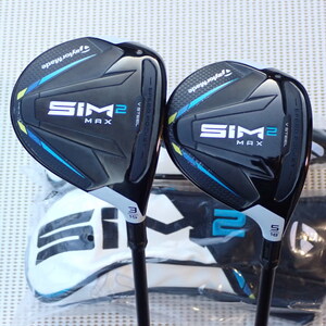 SIM2 MAX 3W/5W Tour AD IZ-5 (S) テーラーメイド 未使用 ヘッドカバー付き (FW:15度/18度)