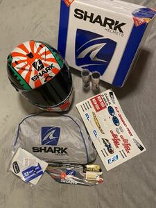 SHARK・シャーク・Race-R pro・ヨハン ザルコ・サイズL・希少・美品・ステオフシールド（スモーク）全５枚付き・使用頻度２回
