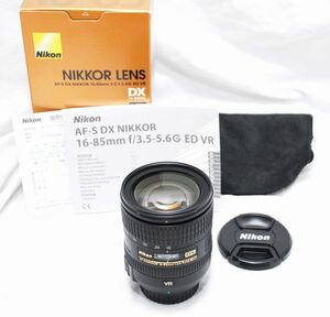 【超美品・メーカー保証書等完備】Nikon ニコン AF-S NIKKOR 16-85mm f/3.5-5.6 G ED VR