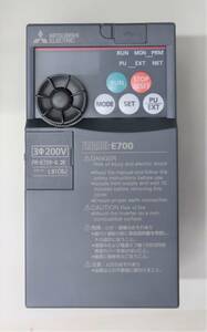 三菱電機 MITSUBISHI インバータ FR-E720-0.2K 動作品【中古品】SSランク 美品 