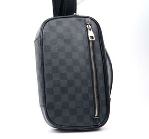 【極美品】LOUIS VUITTON ルイヴィトン ダミエ グラフィット アンブレール ボディバッグ ウエストポーチ ショルダーバッグ 定価149040