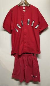 1990s NIKE AIR JORDAN ナイキ エア ジョーダン ベースボールシャツ パンツ セットアップ