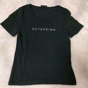 ANTEPRIMA アンテプリマ ラインストーン ロゴ シャツ ブラック