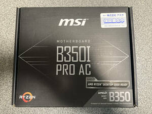 【動作品】MSI B350I PRO AC Mini-ITXマザーボード 【AMD/AM4】