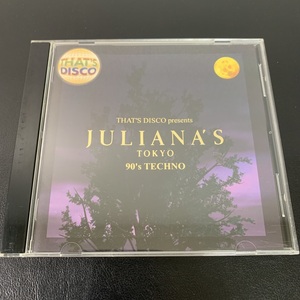 ジュリアナTOKYO 90S テクノ / THATS DISCO presents JULIANAS TOKYO / 90s TECHNO / AQC1-50168 （管理番号1441）