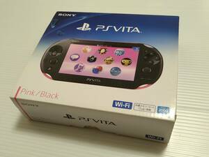 ☆ 美品 ☆ PSVITA 2000 ピンクブラック 本体 vita 16GB メモリーカード ビータ × 新品 ピンク ブラック　pink black