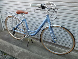 【美品】ママチャリ　ロードバイク　9s　700c　　自転車　 通勤　シマノ MAVIC　クロス　ランドナー　レトロ
