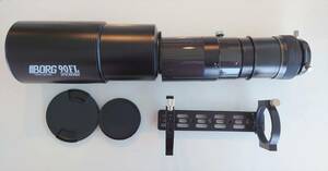 BORG 90FL対物レンズ カーボンドロチューブ ヘリコイド 回転装置DX K-ASTEC鏡筒バンド プレート