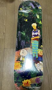 松山智一 Tomokazu Matsuyama Global Artist Collective skateboard deck (HUF x STORY x PEANUTS)