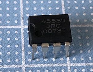 NJM4558d JRC4558 2回路　オペアンプ OPアンプ　DIP ８ピンタイプ
