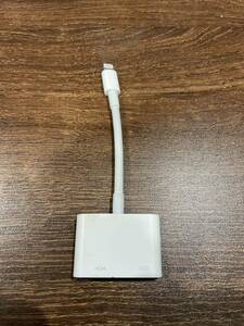 Apple HDMI変換ケーブル 純正品 Lightning A1438 DIGITAL AVアダプター 中古品 Adapter MD826AM/A 送料込