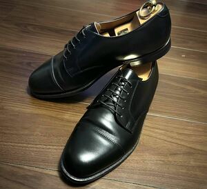 美品即決◆USA製コールハーン紳士靴 ストレートチップダービー黒◆アメリカンアイビー本格紳士靴