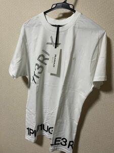 ウノピュウ　白T 半袖Tシャツ　キラキラ　ラインストーン　未使用L 