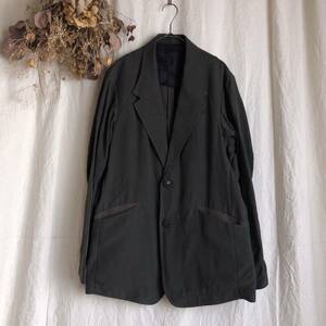 DEVOA 20SS JKK-DSC Jacket Silk Cotton Beige Gray 参考定価74800円 デボア/デヴォア/ベージュグレー/テーラードジャケット