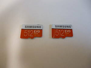 Samsung EVO Plus 国内正規品マイクロSDカード 512GB×2個セット microSDXC UHS-I U3 100MB/s Full HD & 4K UHD 動作確認済 MB-MC512HA/EC 