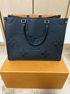 ◎LOUIS VUITTON◎ ルイヴィトン オンザゴーMM トートバッグ レディース モノグラム アンプラント ノワール 国内正規品 未使用新品