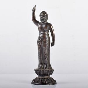 仏教美術　古銅　誕生仏　仏像　M　R3295
