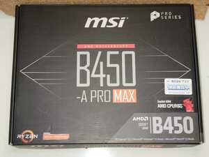 動作品 MSI B450-A PRO MAX AM4 マザーボード BIOSアップデート済み