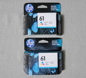 即決★HP 純正インクジェットプリントカートリッジ HP61(3色カラー) ２個セット★未使用品
