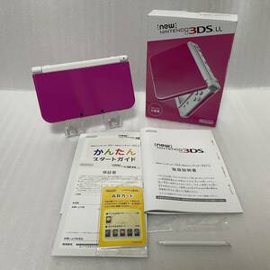 １円～極美品☆ 任天堂 Newニンテンドー3DS LL ピンク ホワイト 本体 new NINTENDO 3DS LL 動作確認済 任天堂 New3DSLL pink White