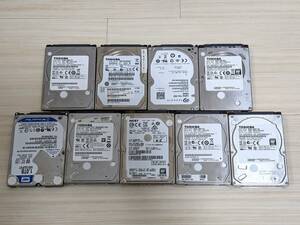 ジャンク ハードディスク 2.5 SerialATA HDD 1TB×5台 750GB×2台 500TB×2台 状態注意 9台セット 管5