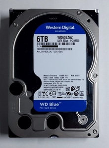 WD Blue WD60EZAZ 6TB 3.5インチ HDD SATA3 256MB 5400rpm