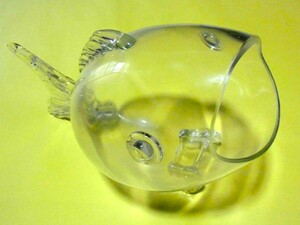 ガラス金魚鉢　ガラス工芸　オブジェ　ビックサイズ　希少品　