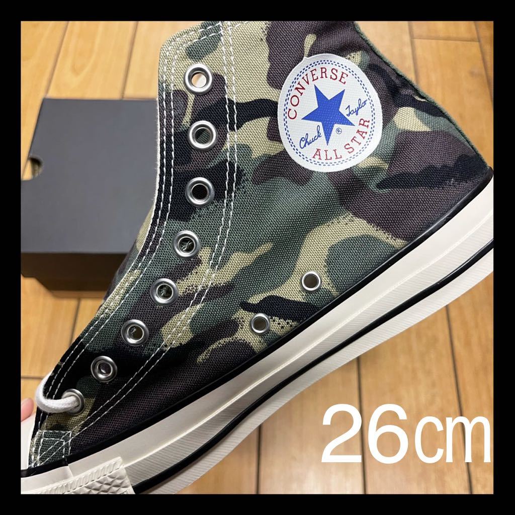 □CONVERS ALL STAR-PKO HI BEIGE CAMO 2007年限定レザー【US7】カモ