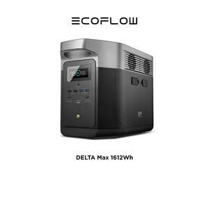 【新品、未開封】EcoFlow ポータブル電源/バッテリー DELTA Max 1600Wh (定格出力2000W 最大4200W) 発電機 蓄電池
