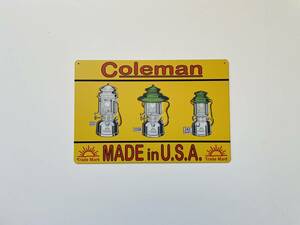 ブリキ看板 20×30㎝ コールマン Coleman アウトドア キャンプ ランプ アメリカンガレージ アンティーク インテリア 新品 PRO-321 セール