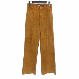 NOWOS suede pants スウェード レザー パンツ